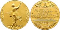 Sachsen-Dresden, Stadt Vergoldete Bronzemedaille -