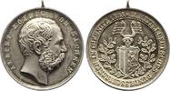 Sachsen-Albertinische Linie Tragbare Silbermedaille Albert 1873-1902. -