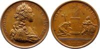 Frankreich Bronzemedaille Ludwig XV. 1715-1774. -