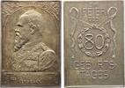 Bayern Silber(?)plakette Prinzregent Luitpold 1888-1913. -