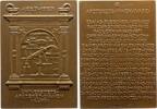 Schweden Bronzeplakette Gustav V. 1907-1950. -