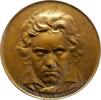 Musiker Einseitige Bronzegussmedaille Beethoven, Ludwig van *1770 Bonn, +1827 Wien. -