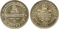 Sachsen-Albertinische Linie 2 Neugroschen Johann 1854-1873. -