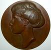 Kunstmedaillen einseitige Bronzegussmedaille Steidle, Alfred -