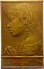 Kunstmedaillen Einseitige Bronzeplakette Bosselt, Rudolf -