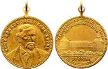 Sachsen-Coburg-Gotha Vergoldete Bronzemedaille Ernst II. 1844-1893. -