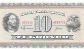 Denmark 10 kroner 10 kroner, banknote. Hans Christian Andersen. -