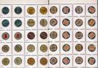 Denmark 20 different capsulated postage stampcoins, -