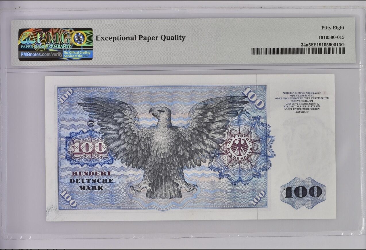 Germany Federal Republic 100 Deustche Mark 1970 PMG 58 EPQ | MA-Shops
