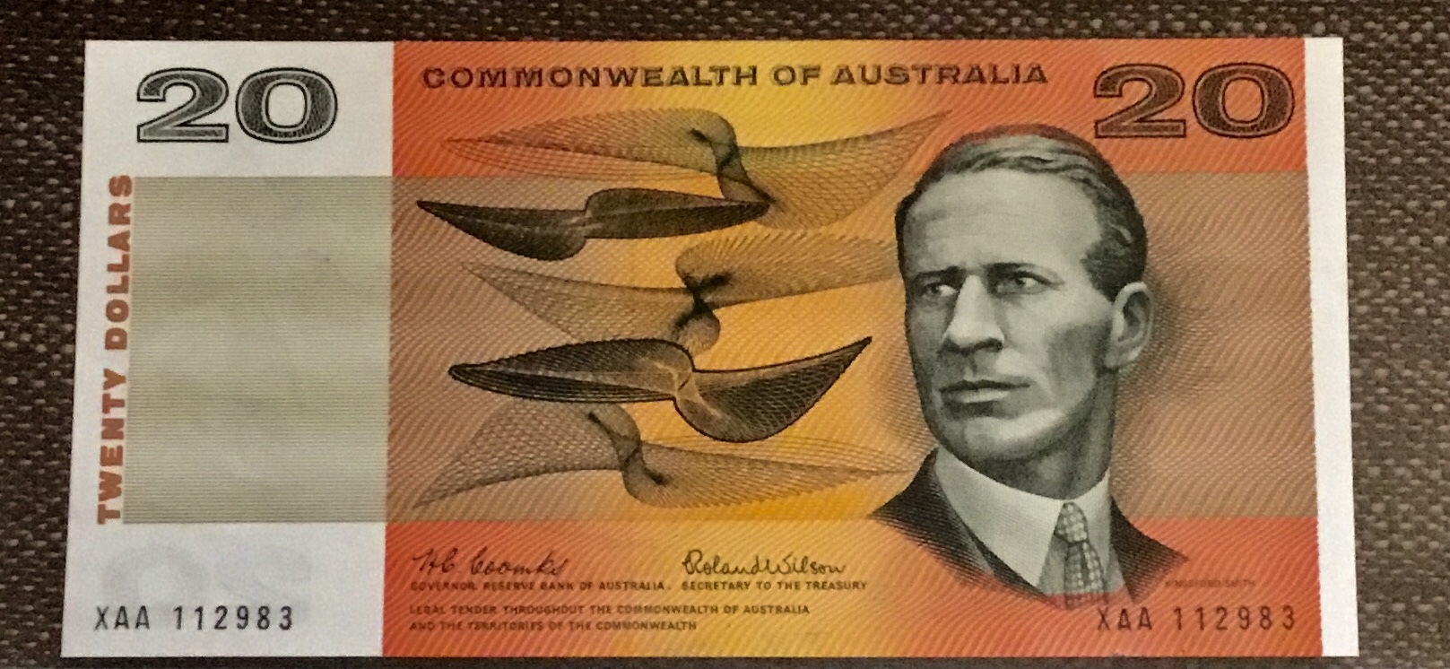 Australia 20 Dollars 1966 Coombs - Wilson. Prefix & Sscarce. Uncirculated MA-Shops