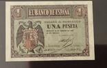 Spain 1 Peseta very scarce date (Commons date is April). -
