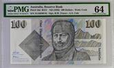 Australia 100 Dollars 1992 Last Prefix and Signature. PMG 64 436.61 US$326.00 US$  +  29.11 US$ shipping