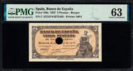 Spain 5 Pesetas 1937 Portabella. Mismatched error. Cancelled. Scarce!! P... 611.25 US$494.82 US$  +  29.11 US$ shipping