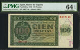 Spain 100 Pesetas Very Nice note printed in Giesecke. -