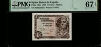 Spain 1 Peseta 1948 Serial number may vary. PMG 67 EPQ 81.50 US$64.04 US$  +  29.11 US$ shipping