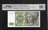 Germany Federal Republic 20 DM 1960 PMG 66 EPQ 180.47 US$  +  29.11 US$ shipping
