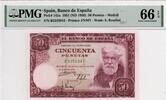 Spain 50 Pesetas 1951 PMG 66 EPQ 174.64 US$  +  29.11 US$ shipping