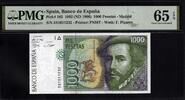 Spain 1000 Pesetas 1992 PMG 65 EPQ 52.39 US$  +  29.11 US$ shipping
