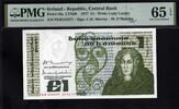 Ireland 1 Pound 1977 PMG 65 EPQ 87.32 US$  +  29.11 US$ shipping