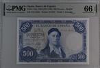 Spain 500 Pesetas 1954 PMG 66 EPQ 192.11 US$151.36 US$  +  29.11 US$ shipping