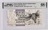 Faeroe Islands 200 Kronur 2003 PMG 68 EPQ 227.04 US$  +  29.11 US$ shipping