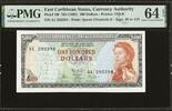 East Caribbean States 100 Dollars 1965 Very Scarce in any grade. PMG 64 EPQ 4,919.14 US$4,191.45 US$  +  34.93 US$ shipping