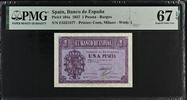 Spain 1 Peseta 1937 Top Pop PMG 67 EPQ 203.75 US$  +  29.11 US$ shipping