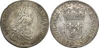 Écu à la mèche courte 1643 Paris France Louis XIV SS