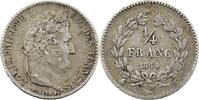 France 1/4 de franc Louis Philippe 1844 Lille ND SS 29.11 US$  +  23.29 US$ shipping