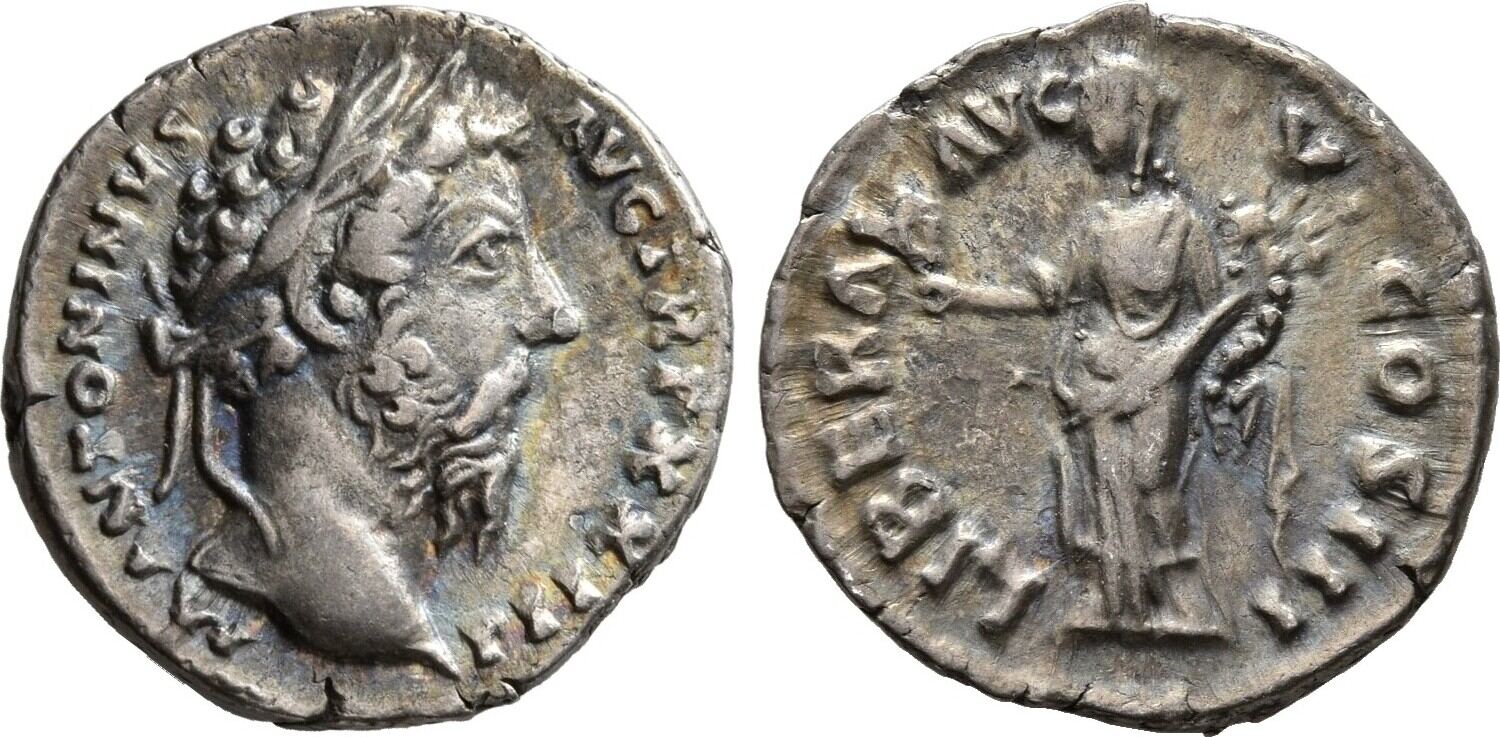 ROMAN COINS - Denar MARCUS AURELIUS, 161-180 aEF | MA-Shops