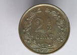 Netherlands  2.5 cent 1886