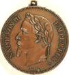 France 1870B Napoleon III - Lighter made from a 5 Francs piece