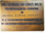 Belgium Congo Plaquette 1975 50th Anniversary of the first departure for Congo - Vriens EF