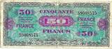 France AMC - 50 Francs 1944 P#122 Misprint