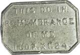Scotland 1848 Communion Token, Orwell Free Church VF