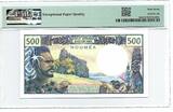 New Caledonia 500 Francs ND (1969-92) Pick 60e PMG 67