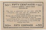Philippines emergency Money - 50 Centavos 1943 S#494 Rare