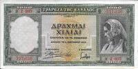 Greece 1000 Drachmai Greece 1000 Drachmai 1939 P#110 -