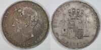 5 Peseta s 1898 Spain Alfonso XIII VF-