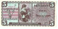USA 5 dollars Vietnam War -