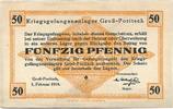 POW - Campmoney - WOI.Concentration Gross Portisch. 50 pfennig 1916 -