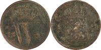 Cent 1827 B Netherlands  F/ZF