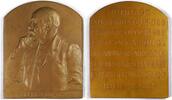 Belgium Plaquette In honor of Alfred Dapsens, stonemason - By Devreese -