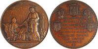 Netherlands, Belgium, Papal-States Medal 1853 Reorganization of the Dutch dioceses under Pope Pius IX, by Léopold Wiener EF