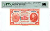 The Netherlands East Indies 50 cent SPECIMEN 1943 Netherlands Indies PMG 66 EPQ