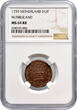 The Netherlands Duit West-Friesland 1739 NGC MS 64 RB BU