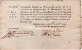 The Netherlands 2 gulden en 5 stuivers 1795 recepis Schiedam PMG 40