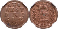 The Netherlands Duit 1739 West-Friesland 1739 NGC MS 64 RB st 436.61 US$  +  29.11 US$ shipping