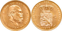 The Netherlands 10 gulden 1879 1879/77 Willem III Pr+ vz+ 1,338.94 US$  +  29.11 US$ shipping