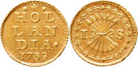 The Netherlands Bezemstuiver 1739 Holland 1739 IN GOUD vz 809.18 US$  +  29.11 US$ shipping